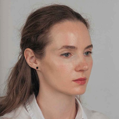 Пусеты  Black  Fiora Luna  SWE2127/1 BL G 