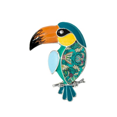 Брошь Тукан XZ0457.20 G/S 