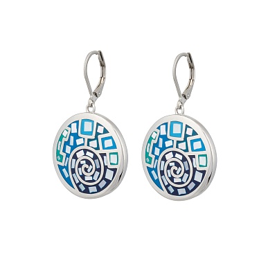 Серьги AE01235-11 BL/S 