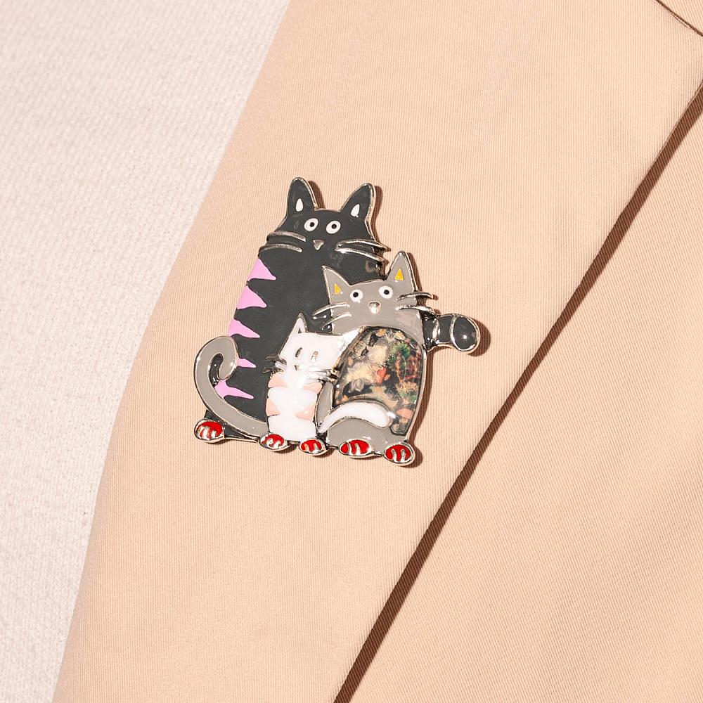 Shadore Брошь Котики Арт.: XZ2051.2 BW/S