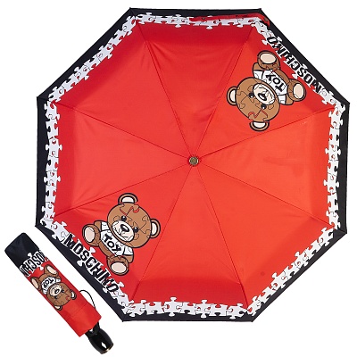 Зонт складной Moschino 8046-OCС Puzzle Bear Red product-2964 