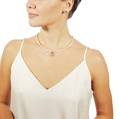Колье Silky Sage Delite  Fiore Luna  B1909.16 BL/S 
