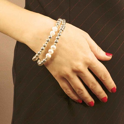 Браслет Metall & Pearle Togl  Fiore Luna  CL1014 S 