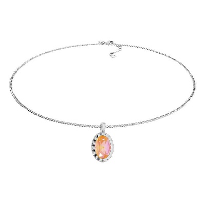 Колье TIVOLA UNICA big (S/P) Orange ignite 3cm 420713 