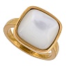 Кольцо Куб SHELL WHITE Арт.: KR02914-2/8 BW/G