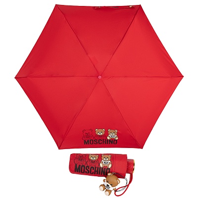 Зонт складной Moschino 8061-SuperminiC Bear Scribbles Red product-3278 