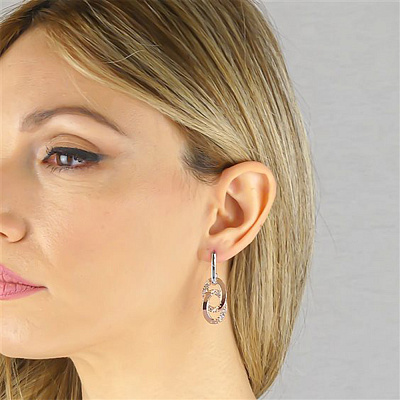 *Серьги  Boccadamo  *XOR622RS BW/S/RG 