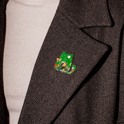 Брошь Кот бант  Shadore  XZ2299.16 G/G 