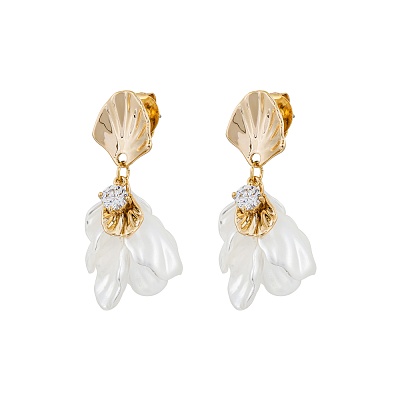 Серьги IMITATION MOTHER-OF-PEARL ABE25644-01 G 