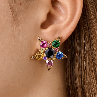 Серьги GEMINI SG RAINBOW  Dyrberg Kern  450003 