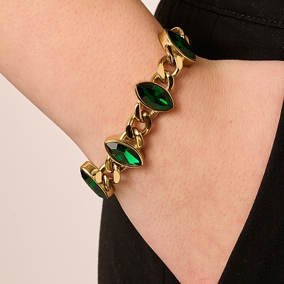 Браслет ZELKO SG EMERALD GREEN  Dyrberg Kern  470052 