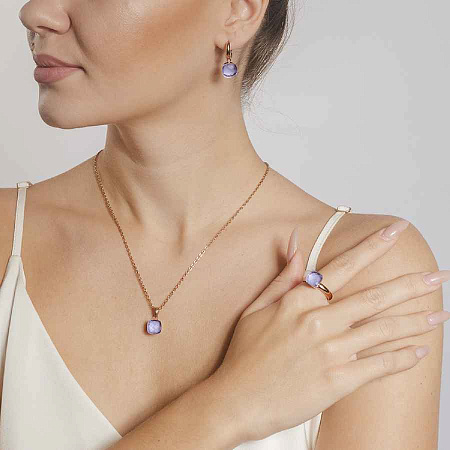 Qudo Серьги Firenze medium orchid Qudo 300338 V/RG Арт.: 300338 V/RG