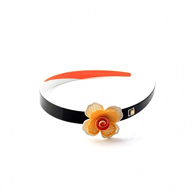 Ободок Цветок G8010791001 BR/BW 