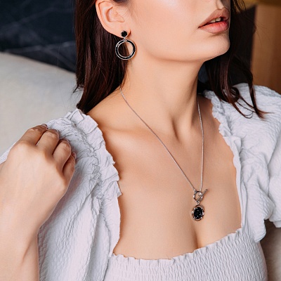 Колье Jet  Fiore Luna  B2110SW-N01.4 BW/S 