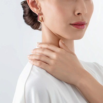 Пусеты Pink-Gold  Coeur de Lion  0133/21-0416 