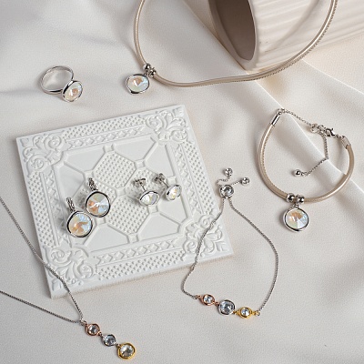 Серьги AB  Fiore Luna  A1902.25 BW/S 