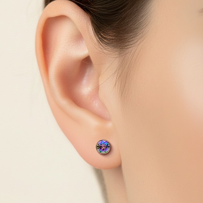 Пусеты Crystal Paradise Shine  Fiore Luna  SWE297 CPS RG 