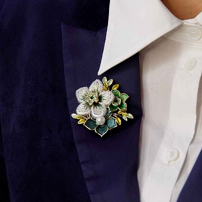 Брошь Букет  Shadore  XZ1442.16 G/G 