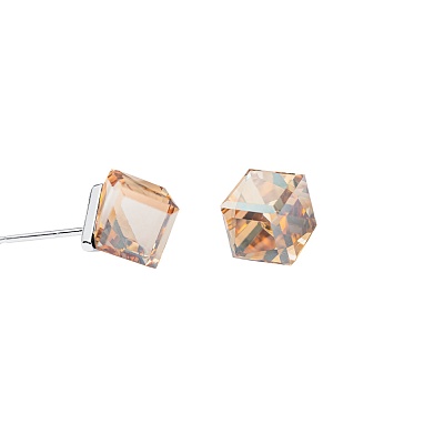 Пусеты Crystal Golden Shadow  Fiore Luna  SWE1127/2 CGS S 