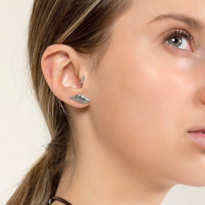 Серьги PLUMA SILVER  Ciclon  A232606 S 