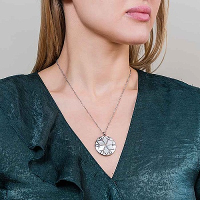 Колье MANDALA  Fiore Luna  BP03197-1 BL/S 