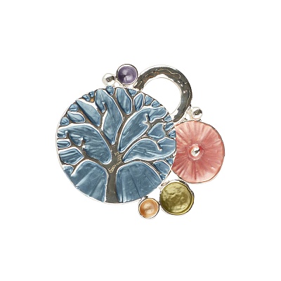 Брошь Абстракция-дерево XZ1157.27 M/S 