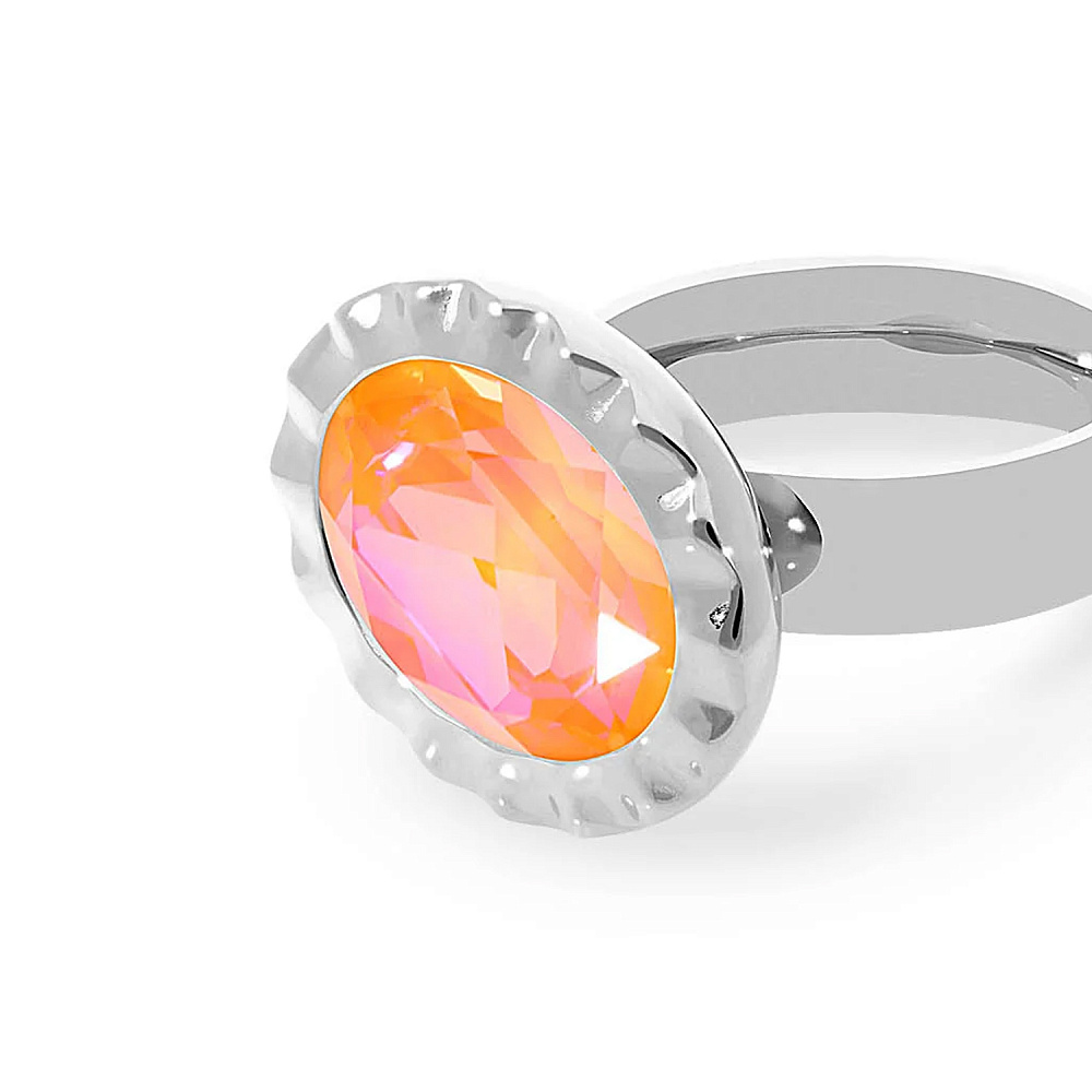 Qudo Кольцо TIVOLA UNICA big (S/P) Crystal orange ignite 60 Qudo 688423 Арт.: 688423