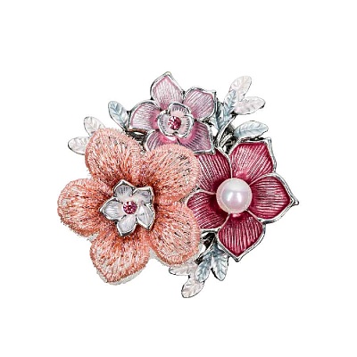 Брошь Букет XZ1442.7 R/S 