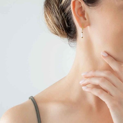 *Пусеты White-Gold  Coeur de Lion  *1120/21-1416 