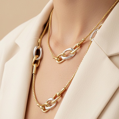 Колье  Fiore Luna  BG209530Q-001G 