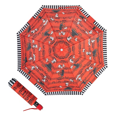 Зонт складной Moschino 7991-OCC Olivia and music Red  Moschino  product-3432 