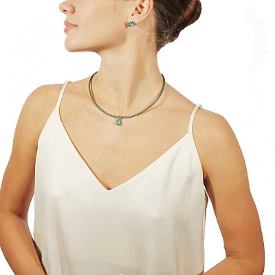 Колье Laguna Delight  Fiore Luna  B1909.20 BL/S 