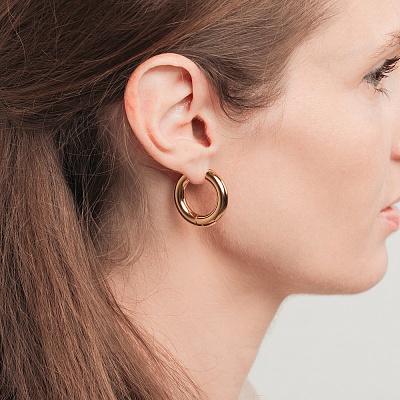 Серьги 25  Fiore Luna  AWE2894-G-5-25mm 