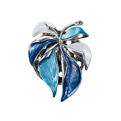 Брошь Лист резной XZ0863.23 BL/S 