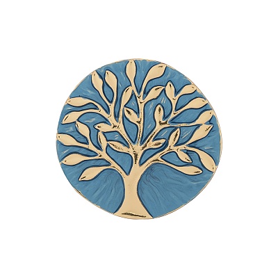 Брошь Дерево с листьями XZ1362.22 BL/G 