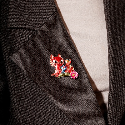 Брошь Семейка  Shadore  XZ1453.9 R/G 