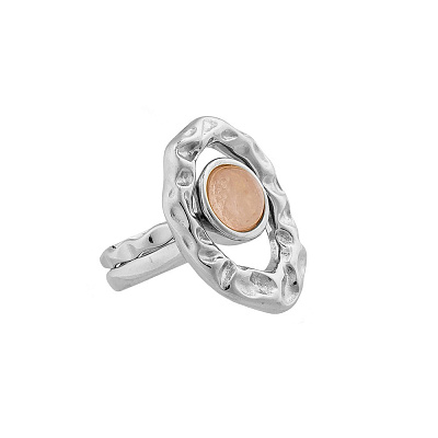 Кольцо двойное Quartz Rose 16.5 мм Possebon *K7158.9/16.5 R/S  Possebon  *K7158.9/16.5 R/S 