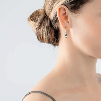 Пусеты Green-Gold  Coeur de Lion  2035/21-0516 