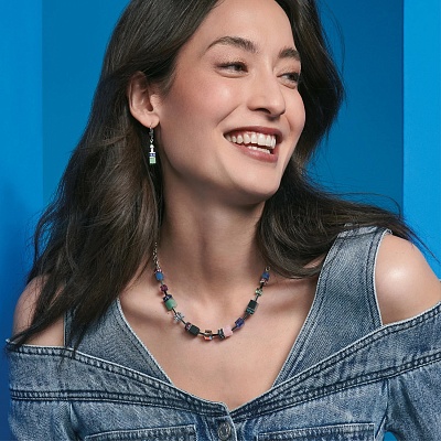 Колье Multicolour Gemstone  Coeur de Lion  3040/10-1561 