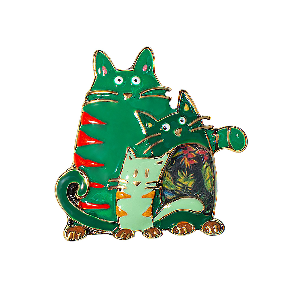 Shadore Брошь Котики Shadore XZ2051.16 G/G Арт.: XZ2051.16 G/G