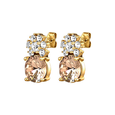 Серьги BECKIA SG GOLDEN / CRYSTAL 460068 