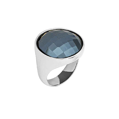 Кольцо pearl black agate 19 мм Possebon *K1155.4/19.0 BW/S  Possebon  *K1155.4/19.0 BW/S 
