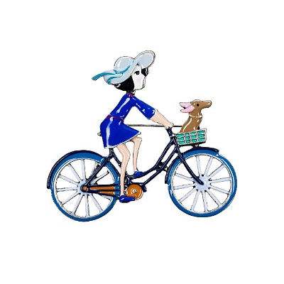 Брошь Велосипед XZ2294.23 BL/S 