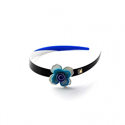 Ободок Цветок  Fiore Luna  G8010791002 BL/BW 