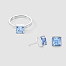 Кольцо Light Blue-Silver 18 мм Арт.: 0500/40-0741 56