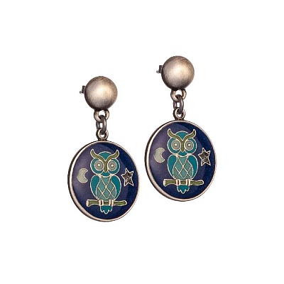 Серьги Сова A35534-24 BL 
