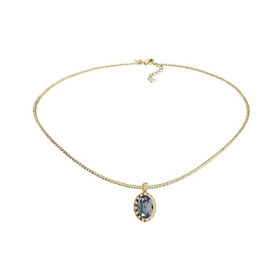 Колье TIVOLA UNICA big (G/P) Silver night 3cm 420615 