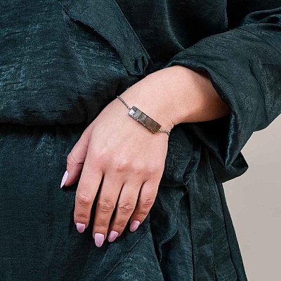 Браслет Пирамида SHELL  Fiore Luna  CB02788-9 BW/S 