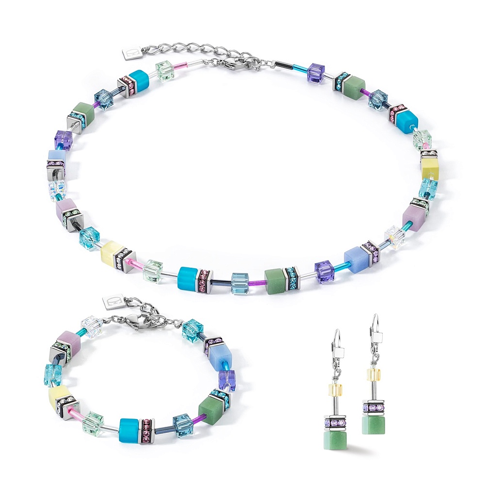 Coeur de Lion Колье Multicolour Pastel Silver Арт.: 2838/10-1580
