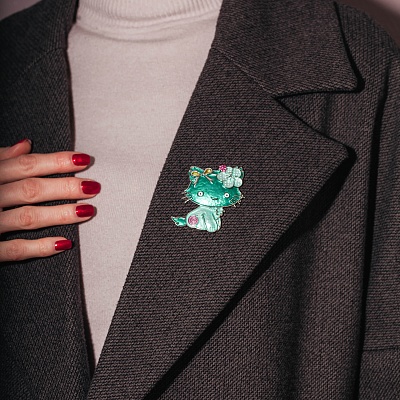 Брошь KITTY  Shadore  XZ1444.20 G/S 